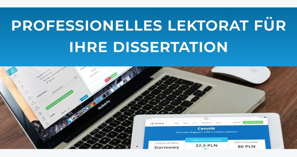 Professionelles Lektorat für Ihre Dissertation